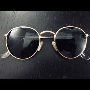 Ray Ban Polarized Round Metal Frames RB3447 50